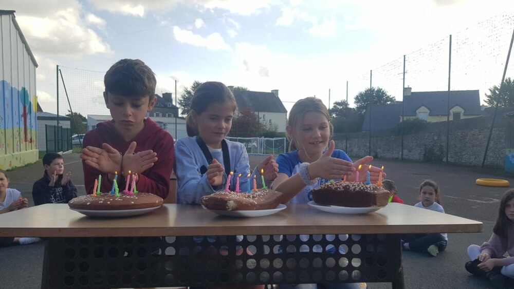 les anniversaires d’octobre (chez les CE2 -CM)